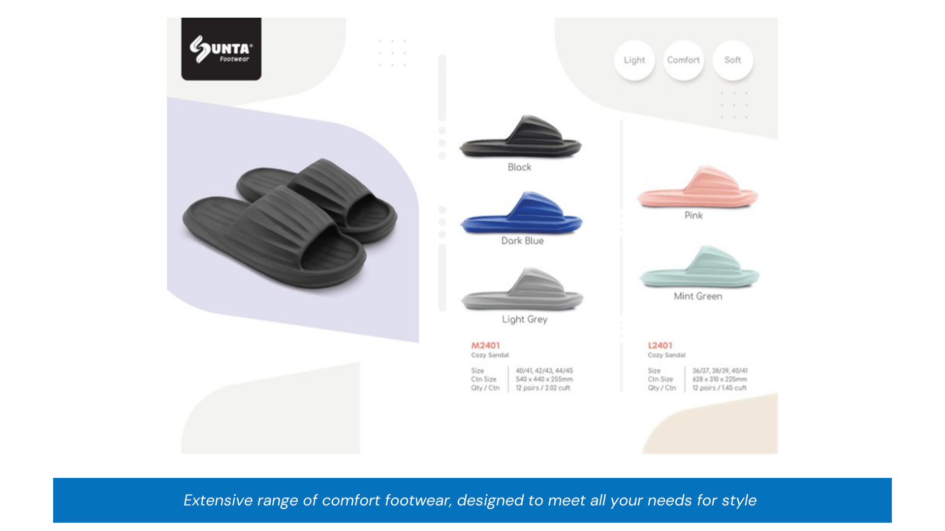 Sunta Cozy Sandals - M2401 & L2401