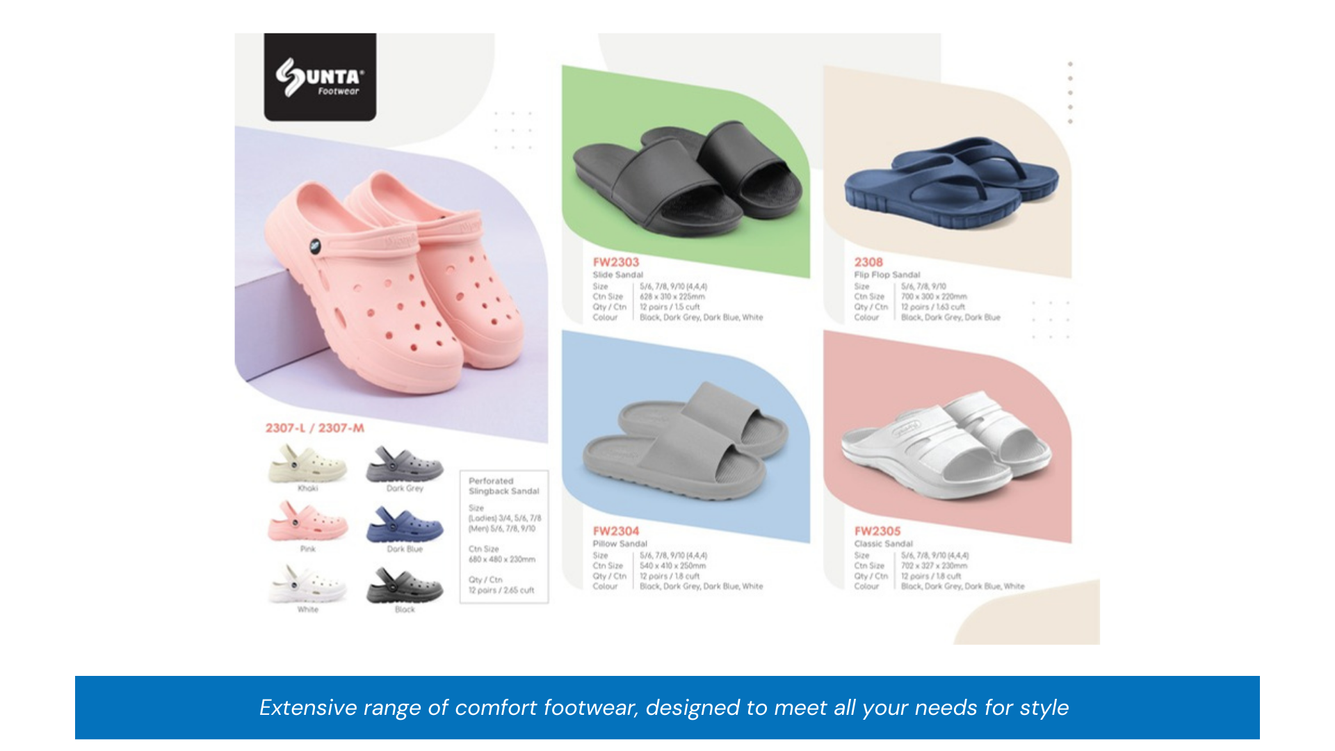 Sunta Slingback, Slides, Pillow & Classic Sandals